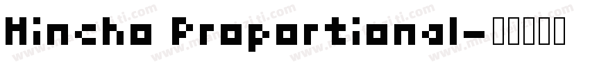 Mincho Proportional字体转换